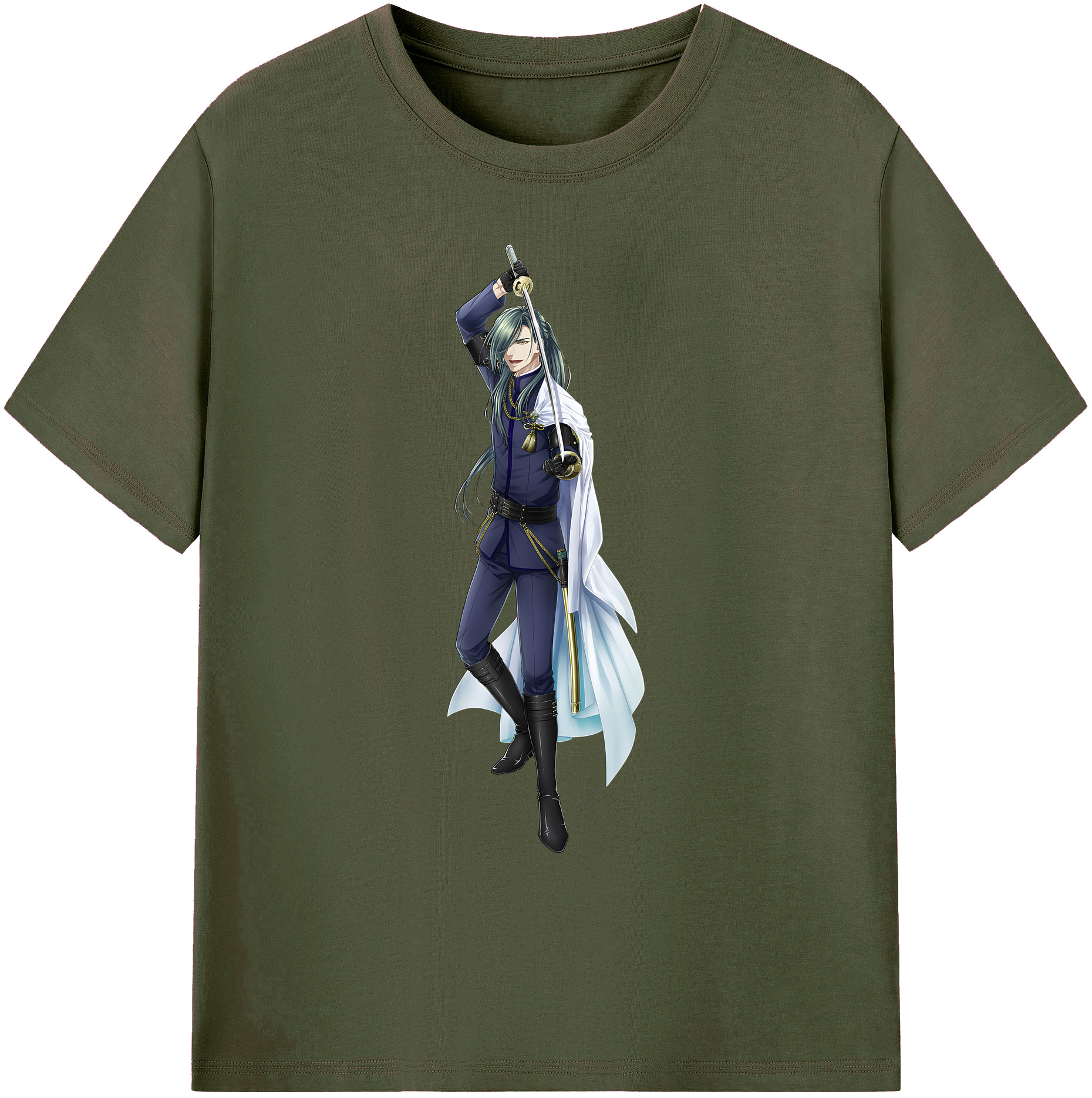 （画像用） 刀剣乱舞 Touken Ranbu 綿100％ メンズ半袖Tシャツ｜肌触りやわらか＆通気性